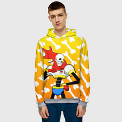 Толстовка-худи мужская Papyrus, цвет: 3D-меланж — фото 2