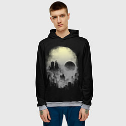 Толстовка-худи мужская Мертвый туман, цвет: 3D-меланж — фото 2