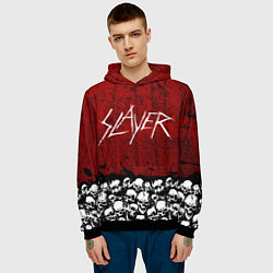 Толстовка-худи мужская Slayer Red, цвет: 3D-черный — фото 2