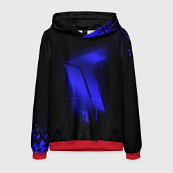 Толстовка-худи мужская Titan: Black collection, цвет: 3D-красный