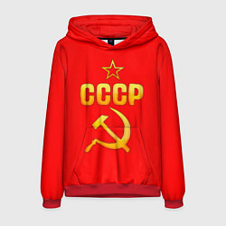 Толстовка-худи мужская СССР, цвет: 3D-красный