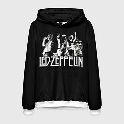 Толстовка-худи мужская Led Zeppelin: Mono, цвет: 3D-белый