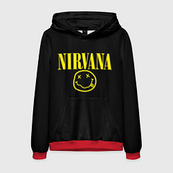 Толстовка-худи мужская Nirvana Rock, цвет: 3D-красный