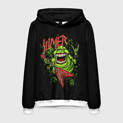 Толстовка-худи мужская Slayer Slimer, цвет: 3D-белый