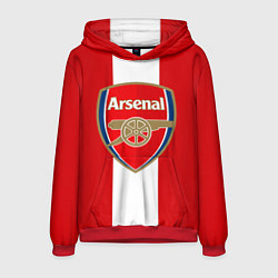 Толстовка-худи мужская Arsenal FC: Red line, цвет: 3D-красный