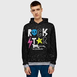 Толстовка-худи мужская Rock Star, цвет: 3D-меланж — фото 2