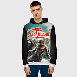 Толстовка-худи мужская Dead Island, цвет: 3D-белый — фото 2