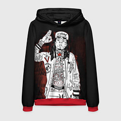 Толстовка-худи мужская Lil Wayne: street style, цвет: 3D-красный