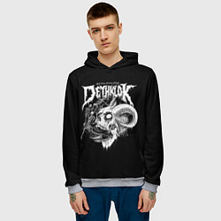 Толстовка-худи мужская Dethklok: Goat Skull, цвет: 3D-меланж — фото 2