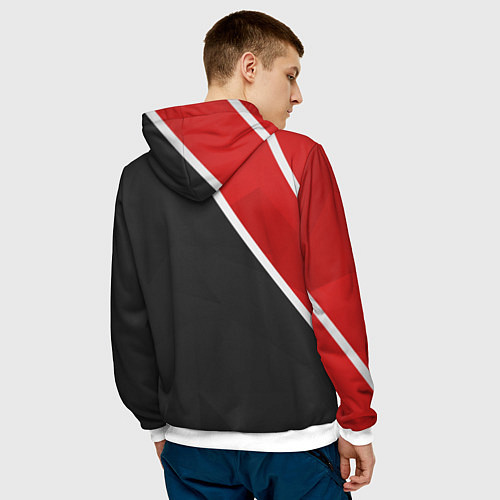 Мужская толстовка N7 Space / 3D-Белый – фото 4