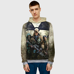 Толстовка-худи мужская STALKER: Radioactive, цвет: 3D-меланж — фото 2