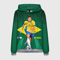 Толстовка-худи мужская Neymar Brazilian, цвет: 3D-меланж