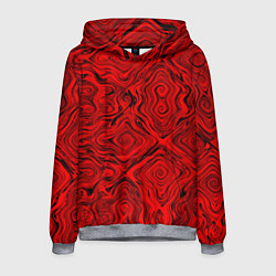Толстовка-худи мужская Tie-Dye red, цвет: 3D-меланж