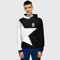Толстовка-худи мужская FC Juventus: Star, цвет: 3D-синий — фото 2