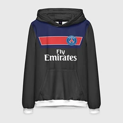 Толстовка-худи мужская FC PSG: Fly Emirates, цвет: 3D-белый
