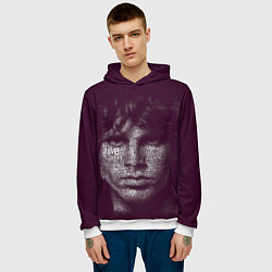 Толстовка-худи мужская The Doors: Jim Morrison, цвет: 3D-белый — фото 2