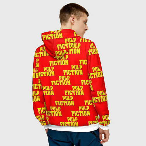 Мужская толстовка Pulp Fiction: Boxing glove / 3D-Белый – фото 4