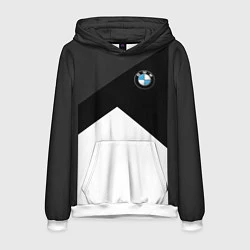 Толстовка-худи мужская BMW 2018 SportWear 3, цвет: 3D-белый