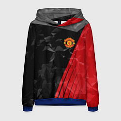 Толстовка-худи мужская FC Manchester United: Abstract, цвет: 3D-синий