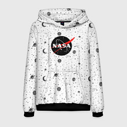Толстовка-худи мужская NASA: Moonlight, цвет: 3D-черный