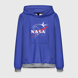 Толстовка-худи мужская NASA: Blue Space, цвет: 3D-меланж
