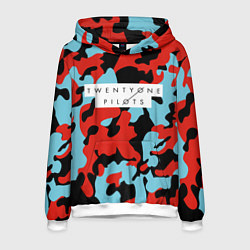 Толстовка-худи мужская TOP: Military Brand Colors, цвет: 3D-белый