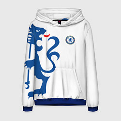 Толстовка-худи мужская FC Chelsea: White Lion, цвет: 3D-синий