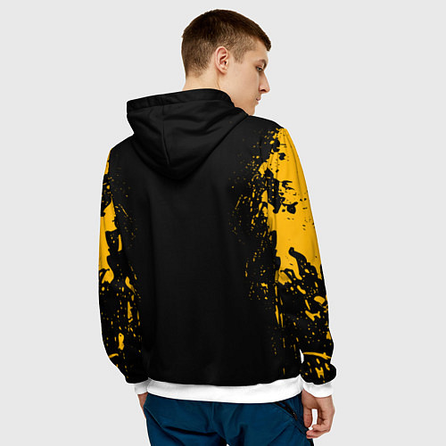 Мужская толстовка PUBG: Black Soldier / 3D-Белый – фото 4