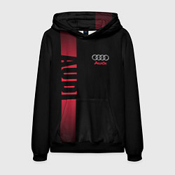 Толстовка-худи мужская Audi: Black Sport, цвет: 3D-черный