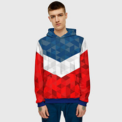 Толстовка-худи мужская Форма России, цвет: 3D-синий — фото 2