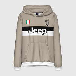 Толстовка-худи мужская FC Juventus: Away 18/19, цвет: 3D-белый