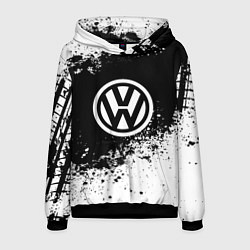Толстовка-худи мужская Volkswagen: Black Spray, цвет: 3D-черный