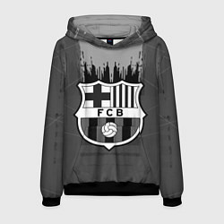 Мужская толстовка FC Barcelona: Grey Abstract