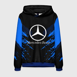 Толстовка-худи мужская Mercedes-Benz: Blue Anger, цвет: 3D-синий