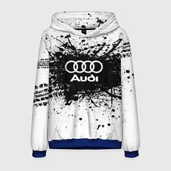 Толстовка-худи мужская Audi: Black Spray, цвет: 3D-синий