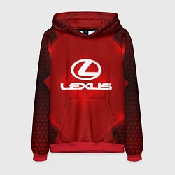 Толстовка-худи мужская Lexus: Red Light, цвет: 3D-красный