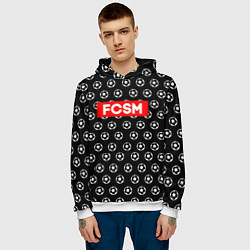 Толстовка-худи мужская FCSM Supreme, цвет: 3D-белый — фото 2