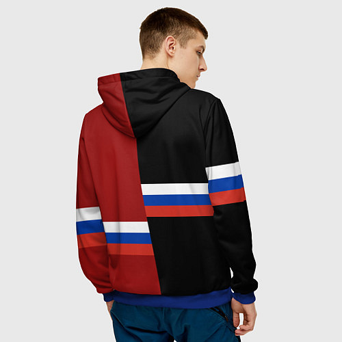 Мужская толстовка Crimea, Russia / 3D-Синий – фото 4