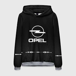 Толстовка-худи мужская Opel: Black Abstract, цвет: 3D-меланж