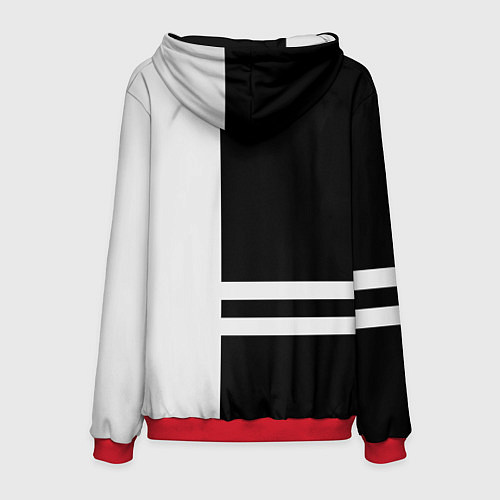 Мужская толстовка Infiniti: B&W Lines / 3D-Красный – фото 2