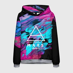 Толстовка-худи мужская 30 STM: Neon Colours, цвет: 3D-меланж