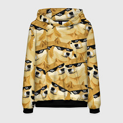 Толстовка-худи мужская Doge: Deal with it, цвет: 3D-черный