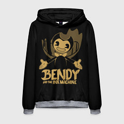 Толстовка-худи мужская Bendy And the ink machine, цвет: 3D-меланж