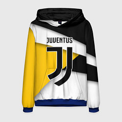 Толстовка-худи мужская FC Juventus, цвет: 3D-синий