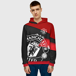 Толстовка-худи мужская FC Man United: Exclusive, цвет: 3D-красный — фото 2