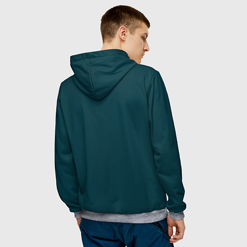 Мужская толстовка Морской осьминог / 3D-Меланж – фото 4