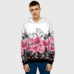 Толстовка-худи мужская Roses Trend, цвет: 3D-черный — фото 2