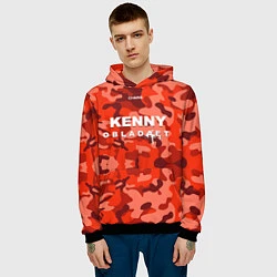 Толстовка-худи мужская Kenny: Obladaet Camo, цвет: 3D-черный — фото 2