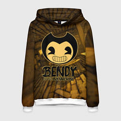 Толстовка-худи мужская Black Bendy, цвет: 3D-белый