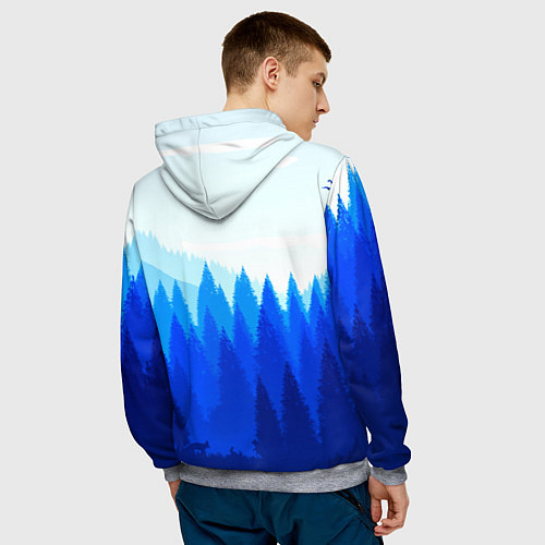 Мужская толстовка Firewatch: Cold Wood / 3D-Меланж – фото 4